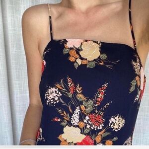 Floral Spaghetti Strap Dress